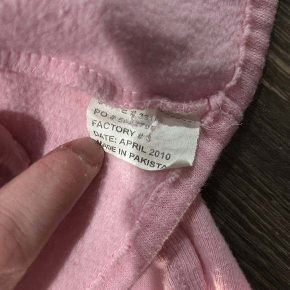 Vintage girls Pink Cardigan with Heart Patches size 4 - Picture 7 of 7